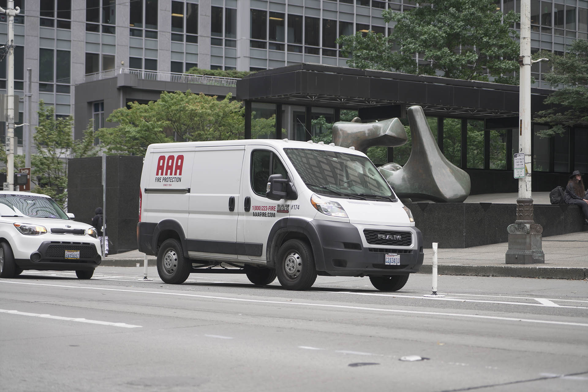 AAA Fire van driving around Seattle